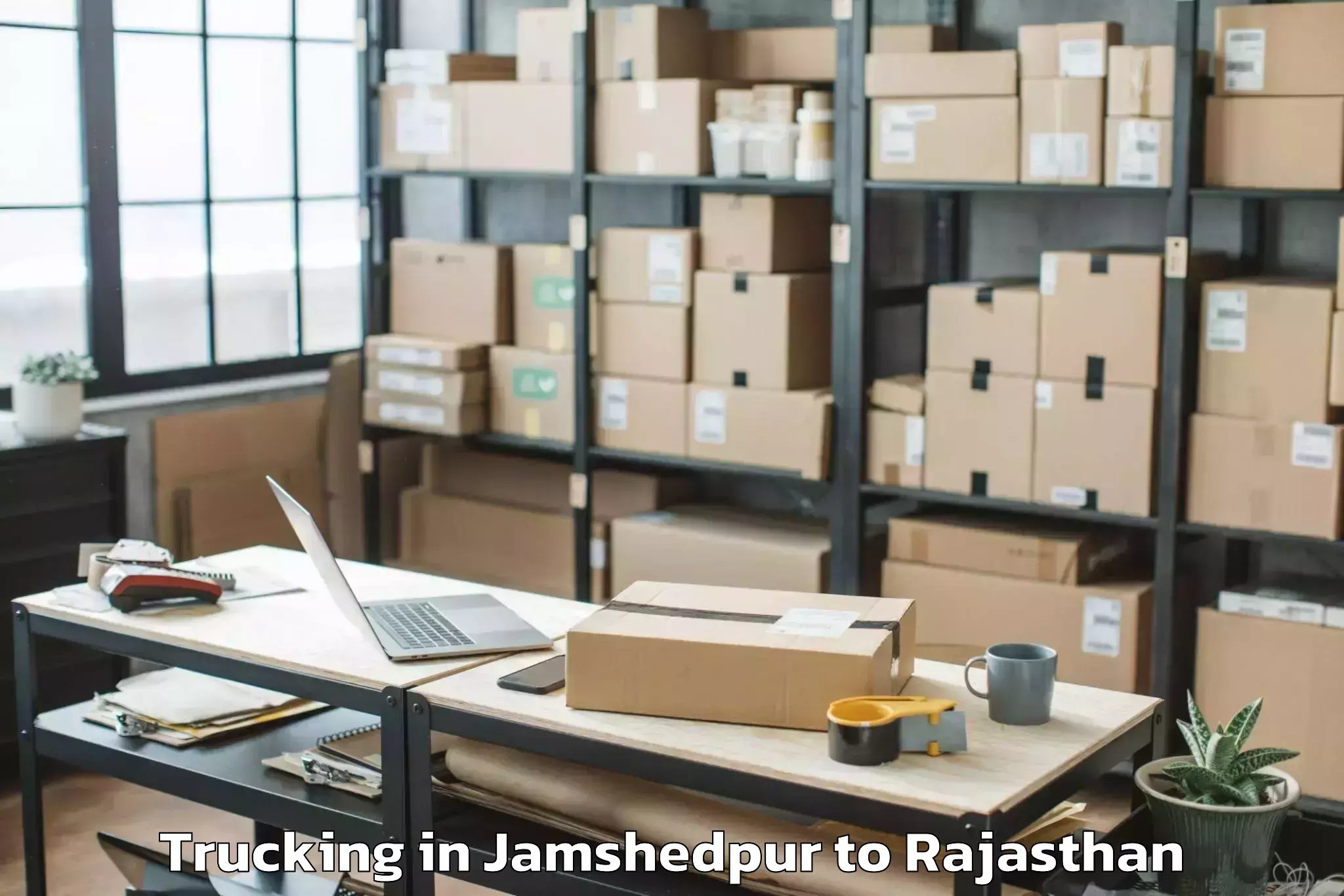 Jamshedpur to Mewar University Chittorgarh Trucking Booking